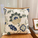 Embroidered Geometric Cushion Cover