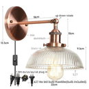 DecorBites™ Clear Glass LED Wall Sconce | Industrial Rural Stair Light Fixtures