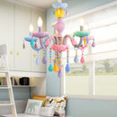 DecorBites™ Crystal Chandelier: Modern Macaron Color Children Room Luminaire