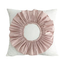 DecorBites™ 3D Velvet Flower Pillow Covers in Yellow Beige 45x45cm