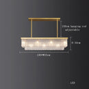 DecorBites™ Crystal LED Chandelier: Minimalist Luxury Lighting for Dinning Table