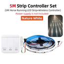 DecorBites™ Flowing LED Strip Light: SMD 2835 Pixel Horse Race Tape Light with Wireless Controller