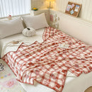 DecorBites™ Cozy Milk Velvet Blanket: Cute Pattern, Warm, Multi-Functional Sofa & Travel Shawl