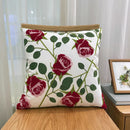 Embroidered Geometric Cushion Cover