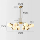 DecorBites™ LED Chandelier Pendant Lamp for Living Room Bedroom Dining Room Lighting