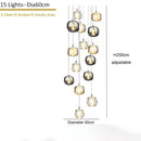 DecorBites™ Crystal Staircase Chandelier: Modern Luxury Indoor Lighting Fixture
