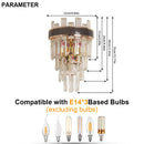 DecorBites™ Crystal LED Wall Light Modern Elegant Design for Living Room & Bedroom