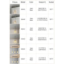 DecorBites™ Gold Mini Crystal Pendant Chandelier for Bedroom, Kitchen Island, Hallway - Small Black E27 Lamp