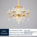 DecorBites™ Jade Crystal Chandelier: Modern European Living Room & Dining Lamp