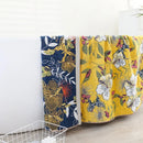 DecorBites™ Cotton Bath Towel - Boho Floral Design - Absorbent & Quick Dry - Large Size 80x160cm