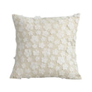DecorBites™ Daisy Flora Embroidered Cushion Cover - Home Decor Yellow Blue Flowers