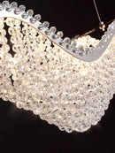 DecorBites™ Crystal Bead Chandelier LED Lights for Modern Luxury Home Decor & Bedroom