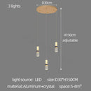 DecorBites™ Crystal Columnar Chandelier Stair Lamp Household Bubble Living Room Restaurant Bar Villa Lightning