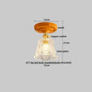 DecorBites™ Copper Wood LED Ceiling Lamp Modern Indoor Lighting Fixtures