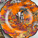 DecorBites™ Jungle Flower Bone China Dining Plates Set - Kitchen Tableware Dinnerware