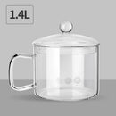 DecorBites™ Glass Salad Bowl with Lid, Large Capacity, Creative Design