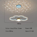 DecorBites™ Cloud Flower LED Chandelier: Modern Starry Sky Decor for Kid's Bedroom and Study Hall