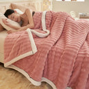 DecorBites™ Fluffy Rabbit Plush Warm Blanket for Bed, Soft & Cozy Autumn Winter Comfort