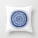 DecorBites™ Geometric Heart Round Cushion Cover for Home Decor