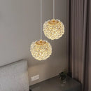DecorBites™ Gold Metal Crystal Pendant Light for Bedroom Dining Room Aisle Corridor