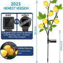 Outdoor Solar Lemon Light Lawn Courtyard View Garden Park Party View Atmosphere LED Entrance Festival Fruit Decorative Lamp