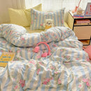 DecorBites™ Cozy Cartoon Printed Cotton Comforter Set for Adults