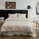 DecorBites™ Grey Lines Stripes Duvet Cover Set Cotton Satin Jacquard Queen King Size