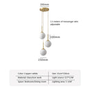 DecorBites™ Glass Ball LED Chandelier for Dining Room, Hotel, and Stairs