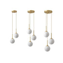 DecorBites™ Glass Ball LED Chandelier for Dining Room, Hotel, and Stairs