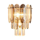 DecorBites™ Crystal LED Wall Lamp: Minimalist Luxury Lighting for Living Room TV Background