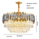 DecorBites™ Crystal Ceiling Chandelier for Modern Living Room Decor