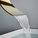 DecorBites™ Gold Waterfall Wall Mount Faucet for Bathroom Basin Mixer Tap