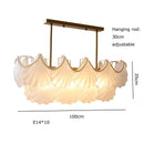 DecorBites™ Crystal Pearl Chain Chandelier: Luxe Hanging Lamp for Exquisite Home Decor