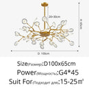 DecorBites™ LED Firefly Chandelier: Modern Nordic Ceiling Lights for Luxury Home Decor