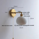 DecorBites™ Ceramic LED Wall Lights with Pull Chain Switch for Bathroom Mirror
