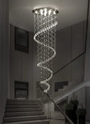 DecorBites™ Crystal Pendant Chandelier for Staircase & Bedroom Hanging - Modern Luxury Lighting Fixture