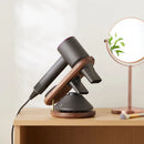 DecorBites™ Hair Dryer Holder for Dyson Supersonic - Walnut Beech Wood Bathroom Rack