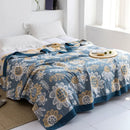 DecorBites™ Cotton Gauze Towel Throw Blanket - Soft and Cozy Bedspread for All Seasons