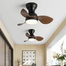 DecorBites™ 22" Modern Black Ceiling Fan Light with DC Remote Control & LED - Bedroom and Restaurant Use
