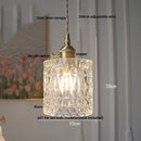 DecorBites™ Clear Glass Knob Switch LED Pendant Light Fixture: Modern Nordic Hanging Chandelier