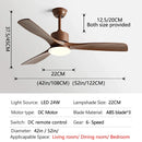 DecorBites™ 3 Blade DC Ceiling Fan with LED Light & Remote Control