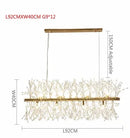 Modern crystal dandelion chandelier led pendant lamp dining room