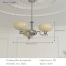 DecorBites™ Bauhaus Medieval Chandelier for Living Room, LED Hanging Lamp