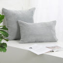 DecorBites™ Corduroy Striped Cushion Cover 30-60cm Soft Comfortable Throw Pillow Case Home Decor
