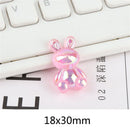 DecorBites™ Kawaii Rabbit Resin Cabochon for Scrapbooking and DIY Crafts
