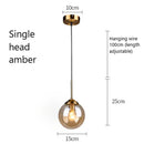 DecorBites™ Glass Pendant Lights: Nordic LED Hanging Lamp for Kitchen, Dining Room, Bedroom.