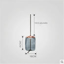 Sleek smoked glass led chandelier living room pendant light
