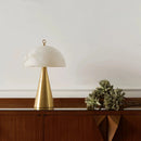 DecorBites™ Elegant Natural Marble Table Lamps with Copper Stone Base
