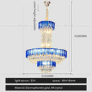 DecorBites™ Crystal Chandelier: Postmodern Multi-layer Luxury for Villa, Hotel Lobby, and Living Room