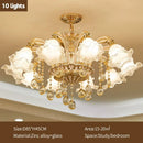 DecorBites™ Crystal Ceiling Chandelier for Modern Luxury Living Room & Hotel Lobby